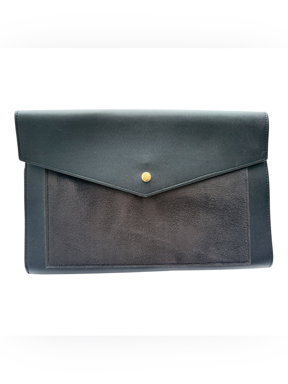 Glass Ladder & Co The Megan Portfolio Clutch Vegan Leather Organizer Black